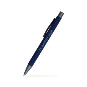 Fleetwood Satin Soft Touch  Gel Click Pen (Recycled Aluminum)